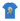 Bright Blue Printed T-shirt Front