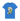 Bright Blue Printed T-shirt Front
