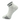 Badminton Socks - White  - Silver Top