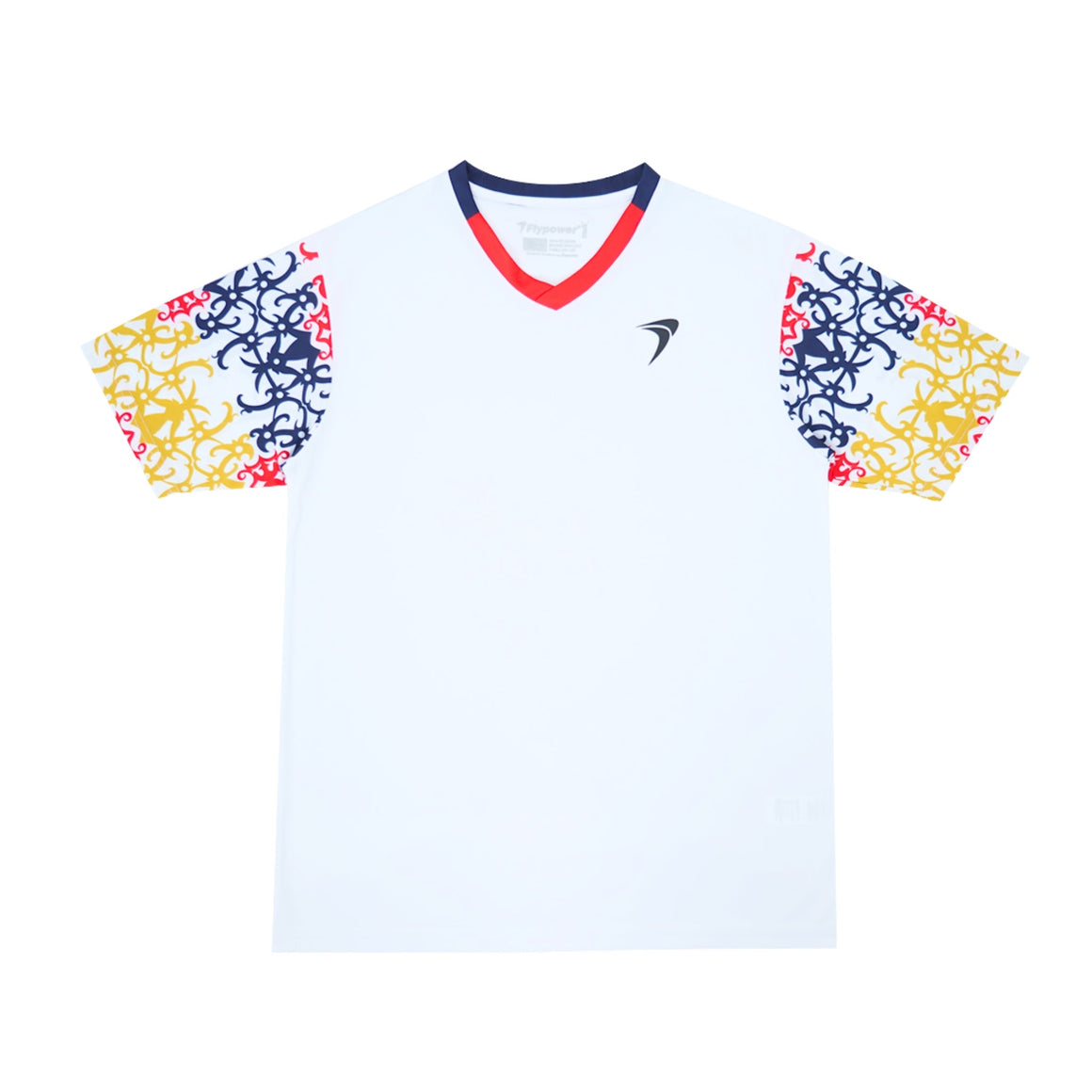 Flypower Krakatau 8 White – Badminton T-shirt Topmodel – DK WAY Sports LTD